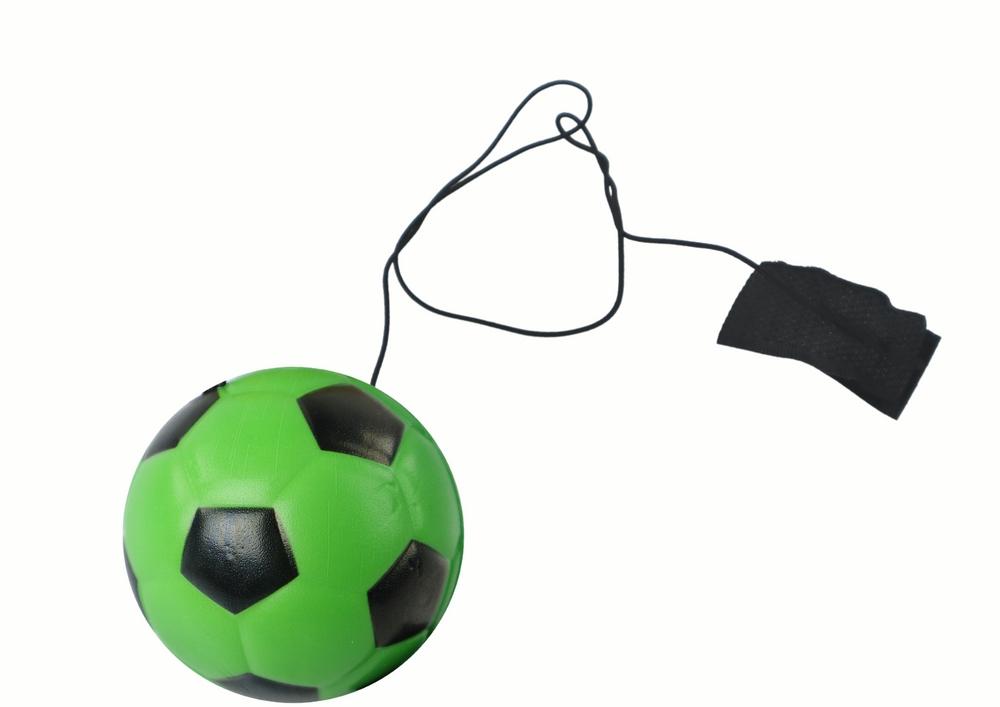 Grön PU Yo-Yo-fotboll, 6 cm, hållbar utomhuskul för barn