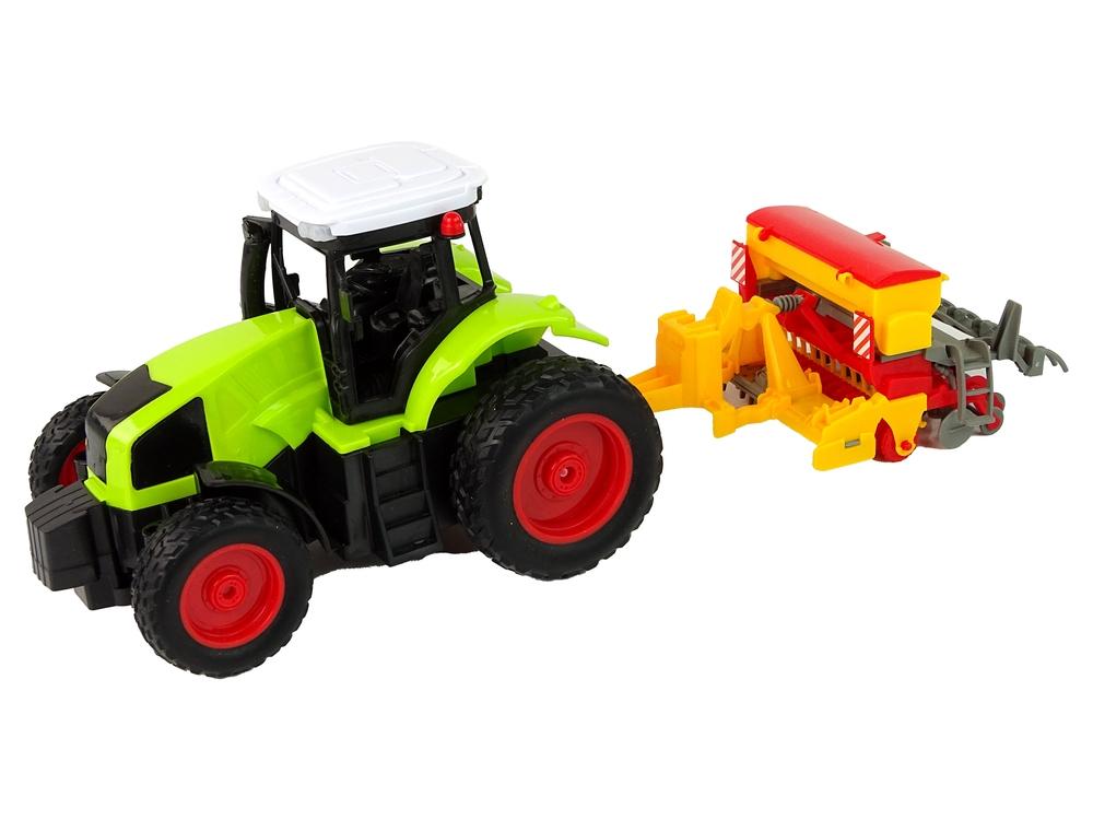 Grønn R/C traktor med ballepresse 1:16 - Realistisk gårdsmoro!