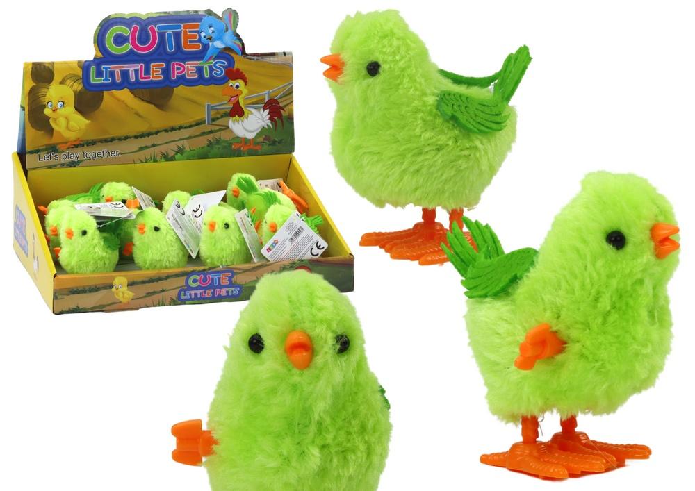 Grön Wind-Up Jumping Chicken Toy - Kul & Dekorativt!