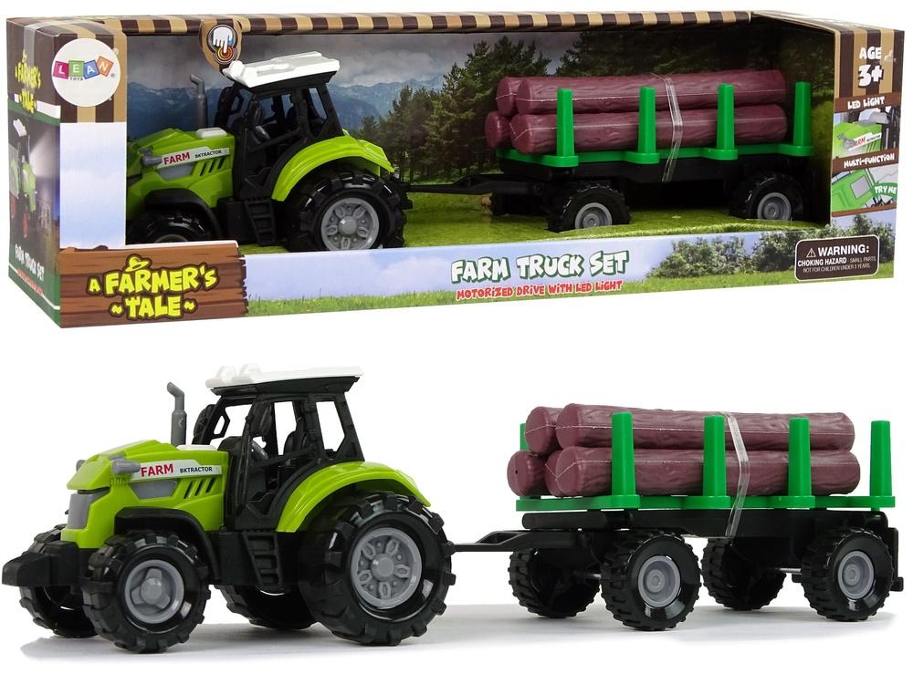 Green Tractor Trailer: Farm Sounds &amp; Woods Logs Fun