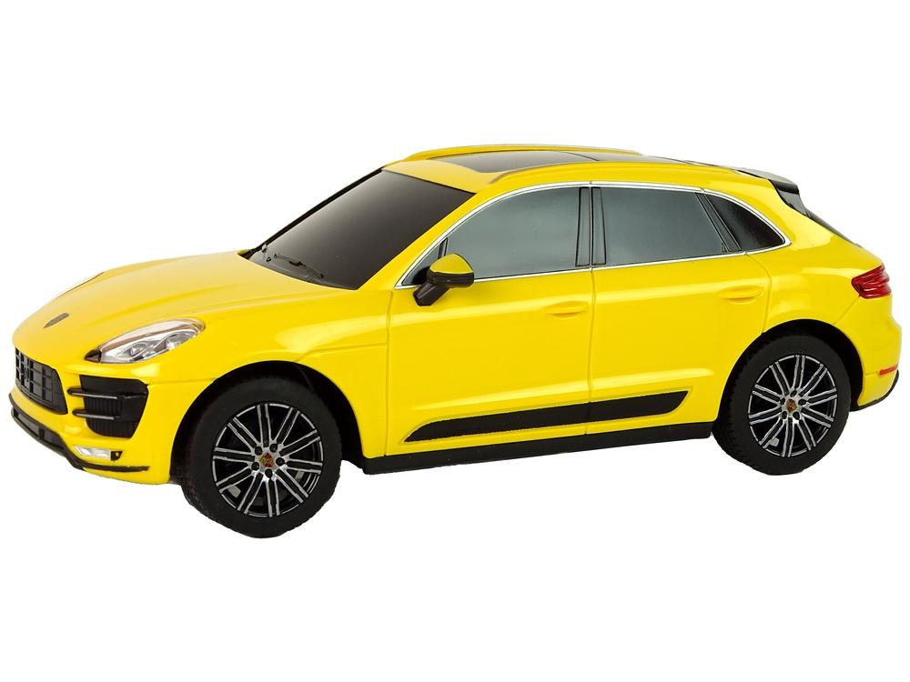 Gul Porsche Macan Turbo R/C Bil 1:24 - Holdbar