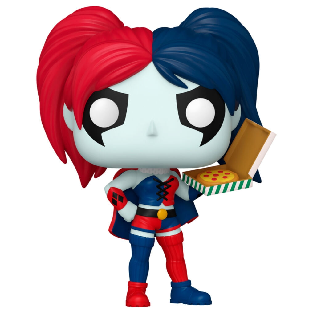Harley Quinn popfigur med pizza, DC Comics Collectible