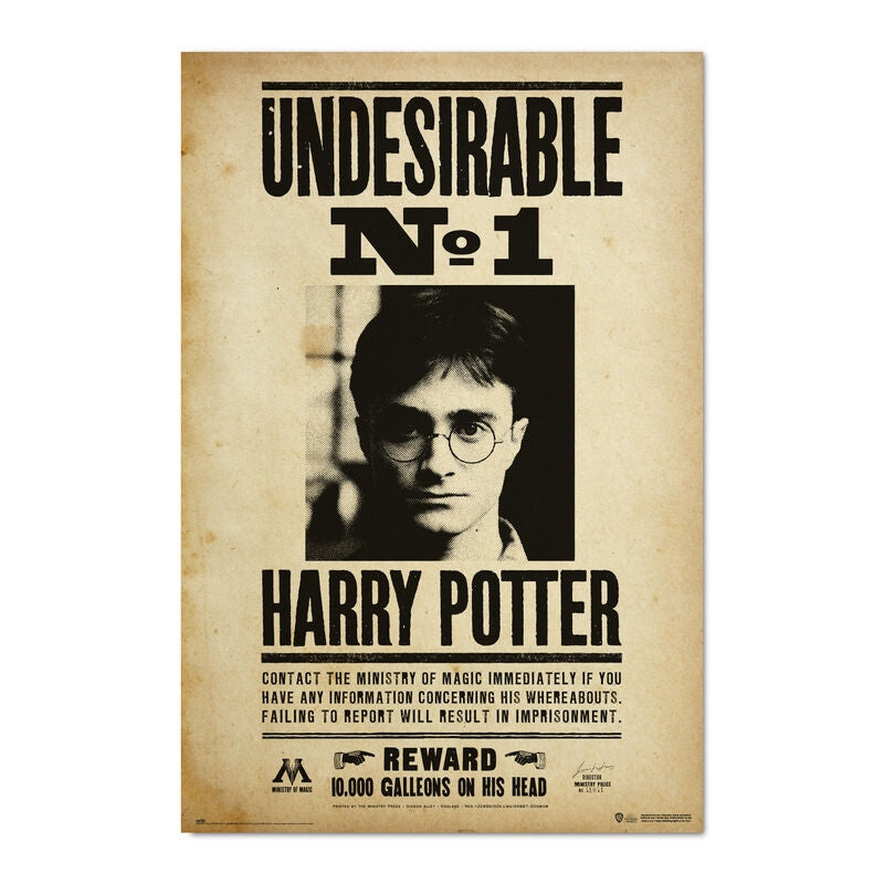Harry Potter oönskade nummer 1 väggkonsttryck