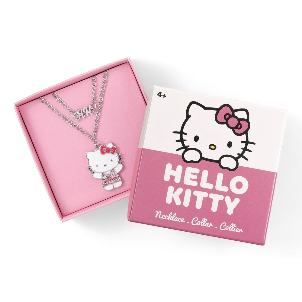 Hello Kitty Friends Silverhalsband för barn och vuxna