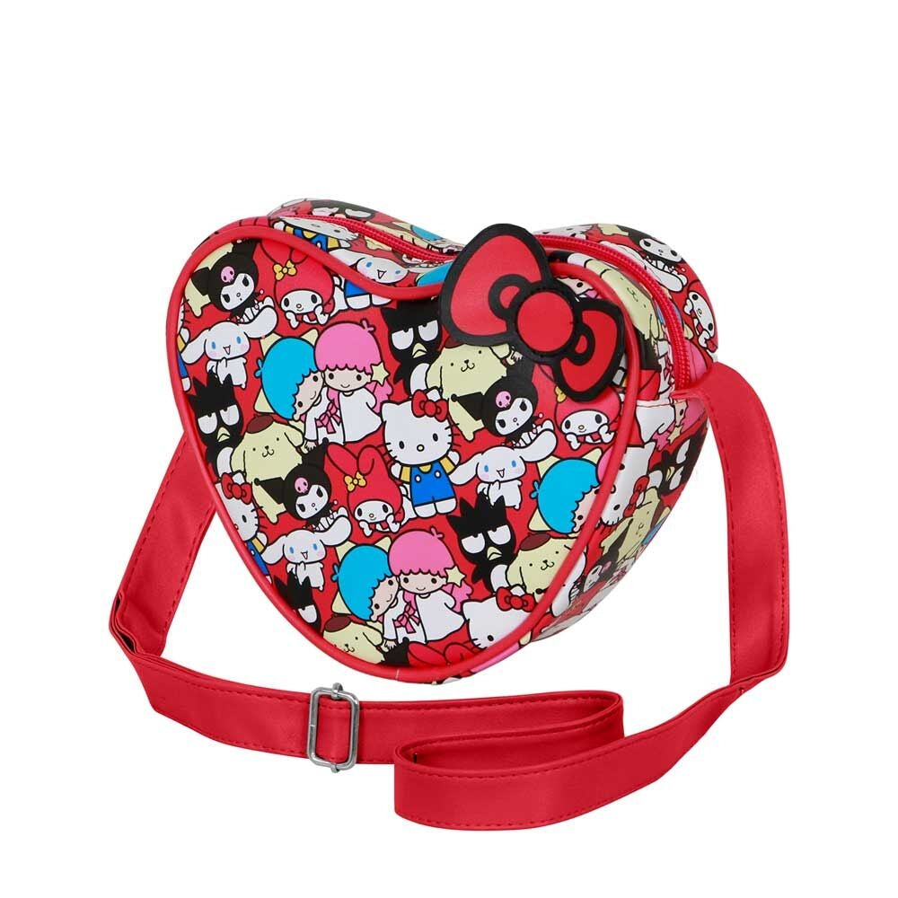 Hello Kitty Friends hjärtformad tygpåse