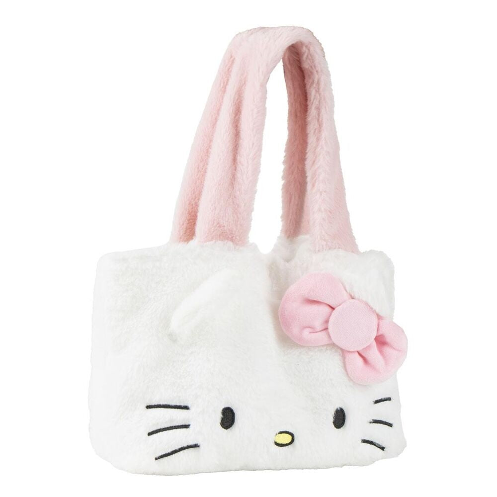 Hello Kitty Shoppingväska i plysch med justerbara remmar, söt design