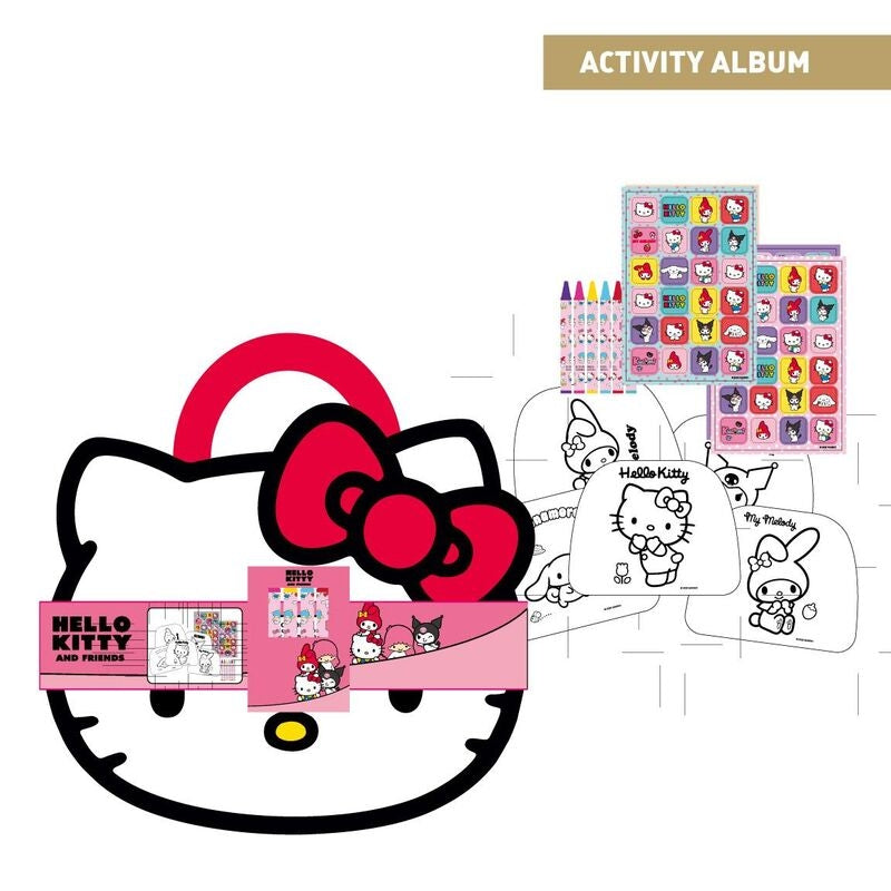 Hello Kitty aktivitetsset med målarbok och klistermärken