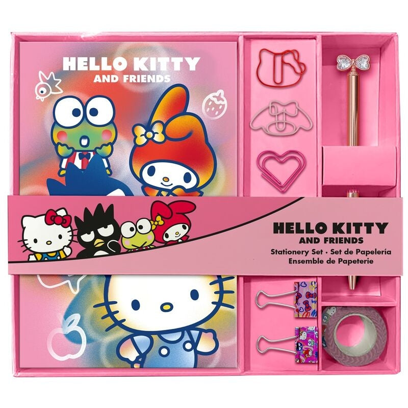 Hello Kitty anteckningsbok och tillbehör brevpappersset