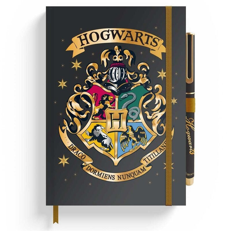 Hogwarts A5 Premium Notebook med penna för skol- eller kontorsbruk