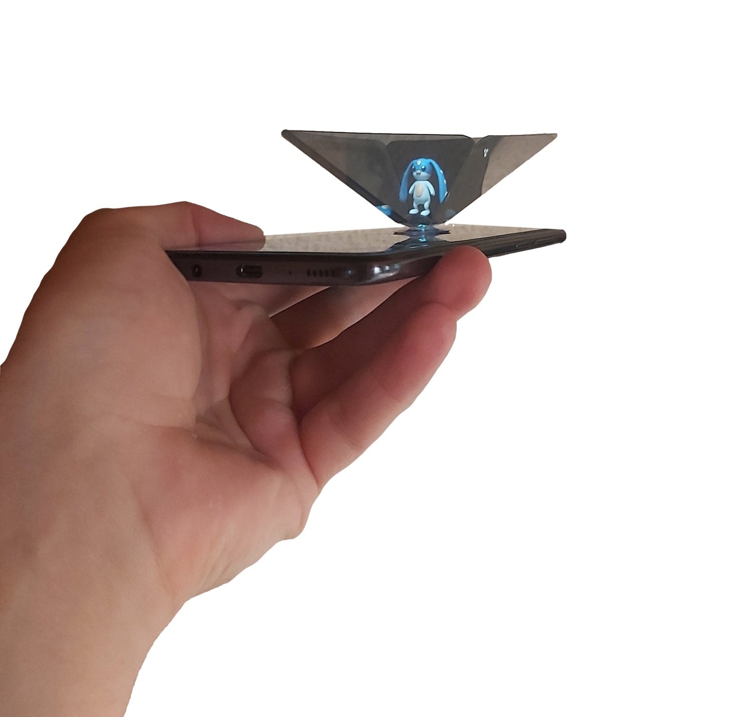 Holomonster Startpaket: Hologrampyramid och 3 kort