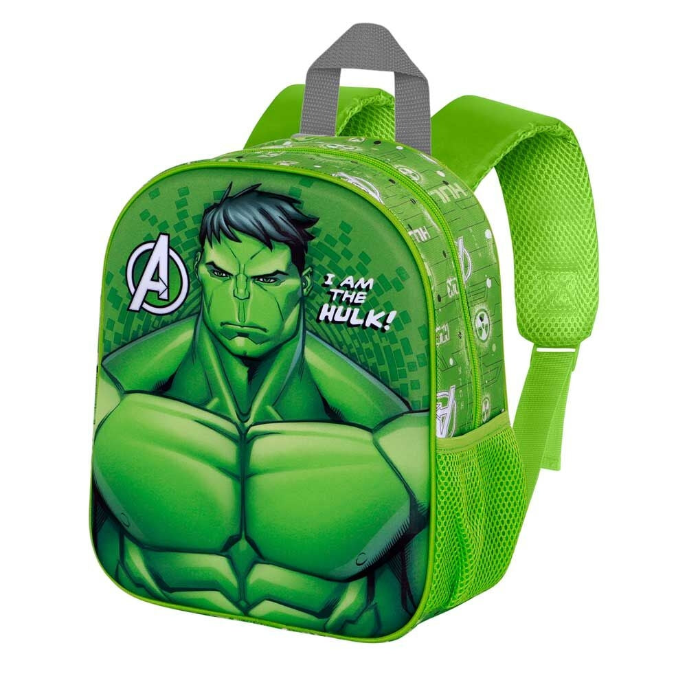 Hulk Rage 3D-ryggsäck, 31 cm, hållbar design för barn