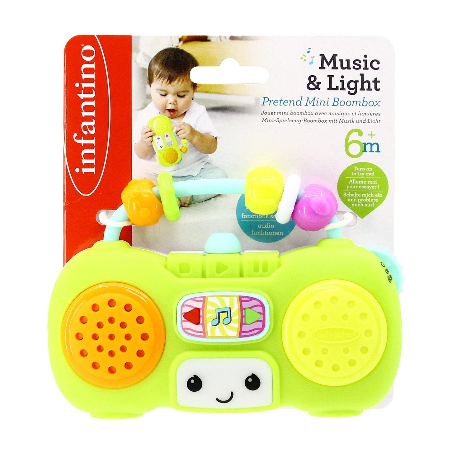 Infantino Interactive Toy Mini Boombox