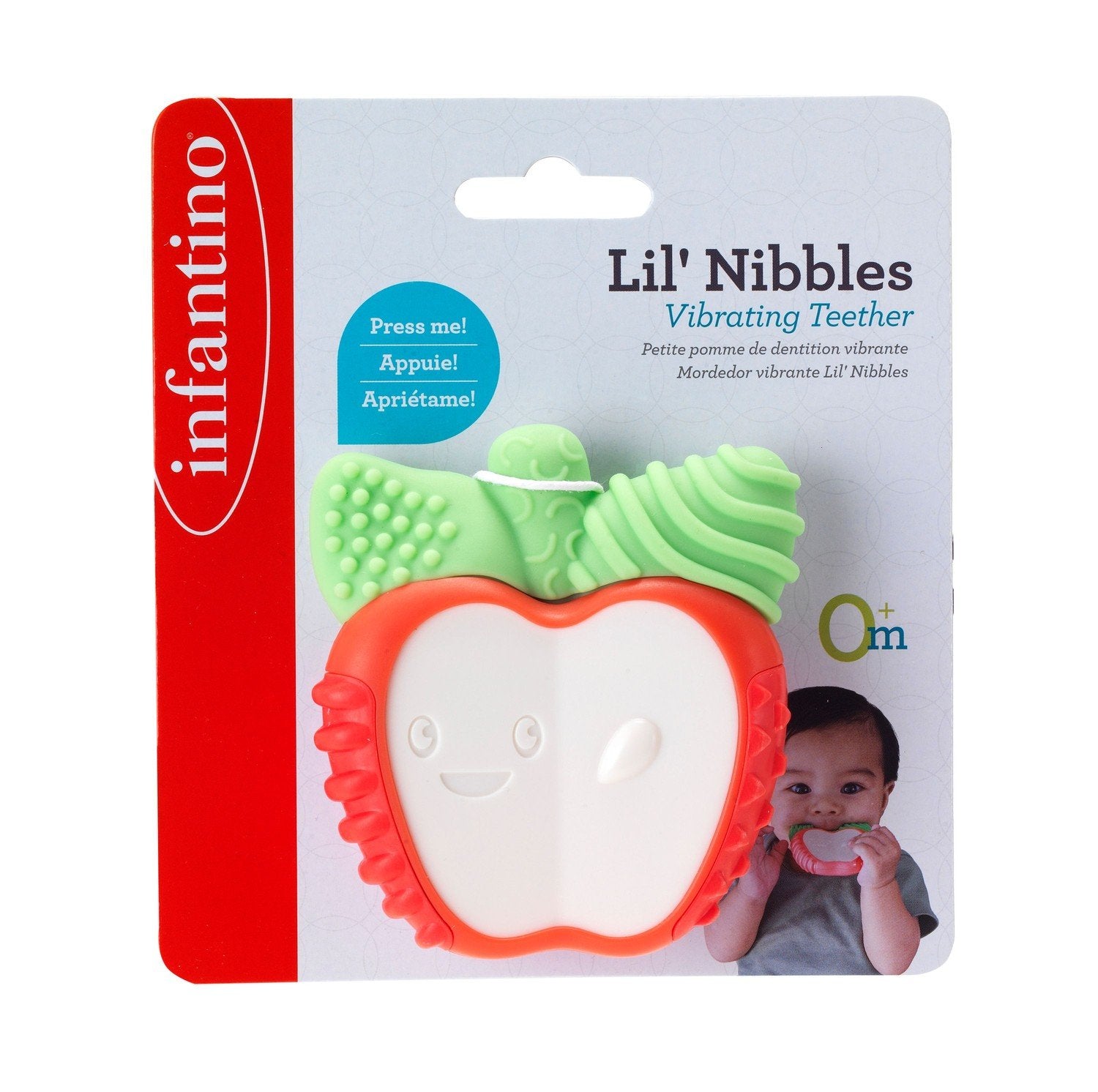 Infantino Lil´ Nibbles Vibrerande bitring - äpple