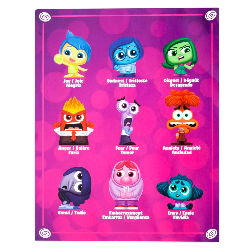 Inside Out 2-pack: 9 figurer, 4 cm samlarleksaker