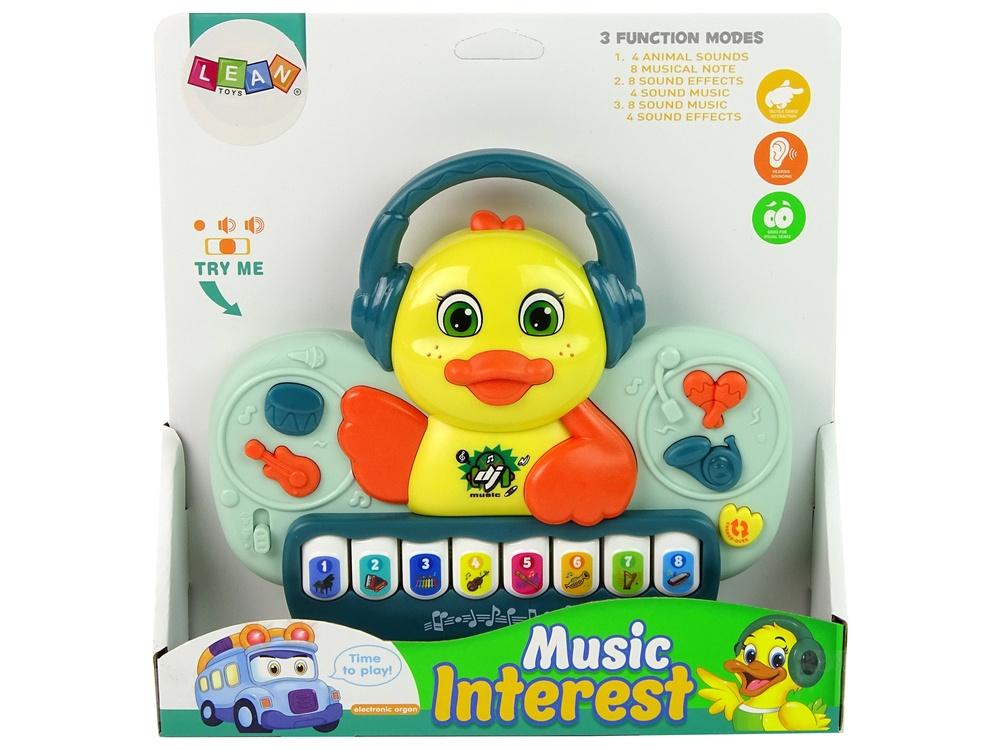 Interactive Duck Piano: Ljus, ljud och musikaliskt kul för småbarn