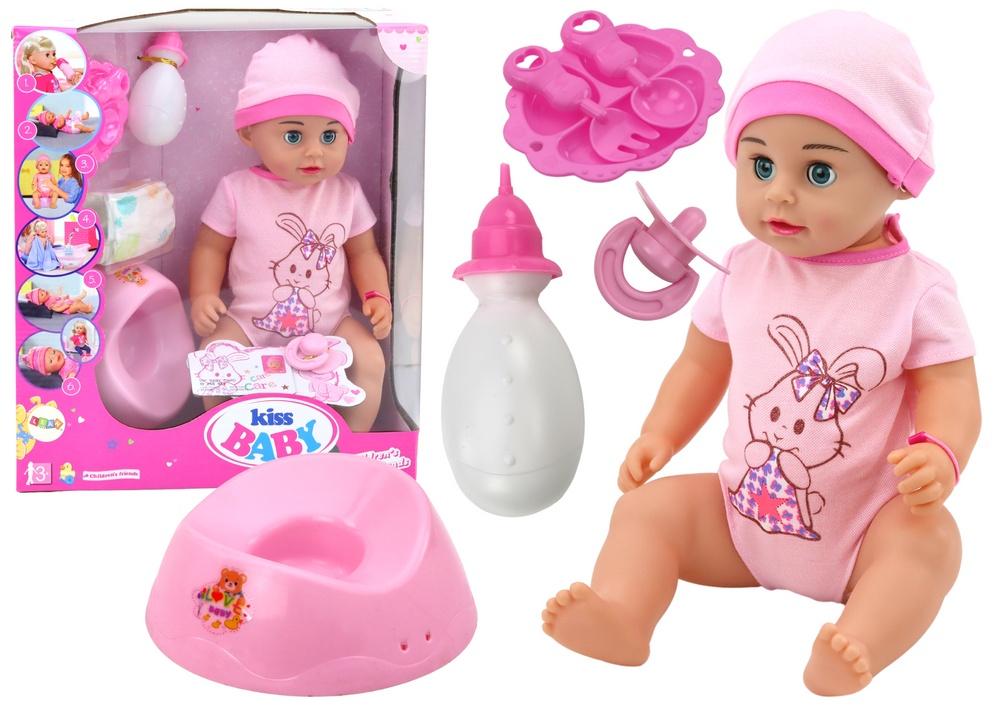 Interactive Peeing Baby Doll Set med bodysuit och tillbehör