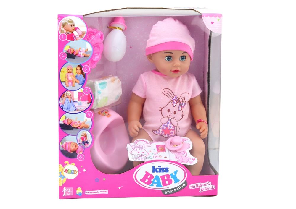 Interactive Peeing Baby Doll Set med bodysuit och tillbehör