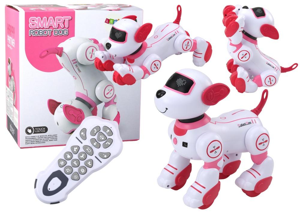 Interactive Pink Robo-Dog: Dansar, följer kommandon