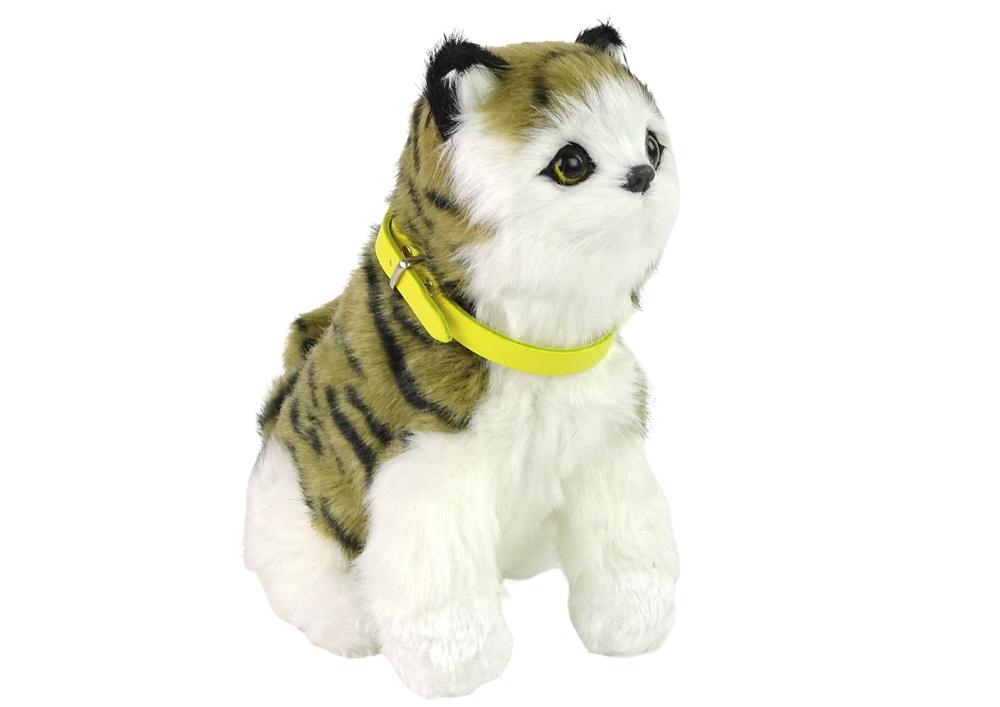 Interactive Plush Kitty: Myk pels, mjauer og beveger seg med et slag!