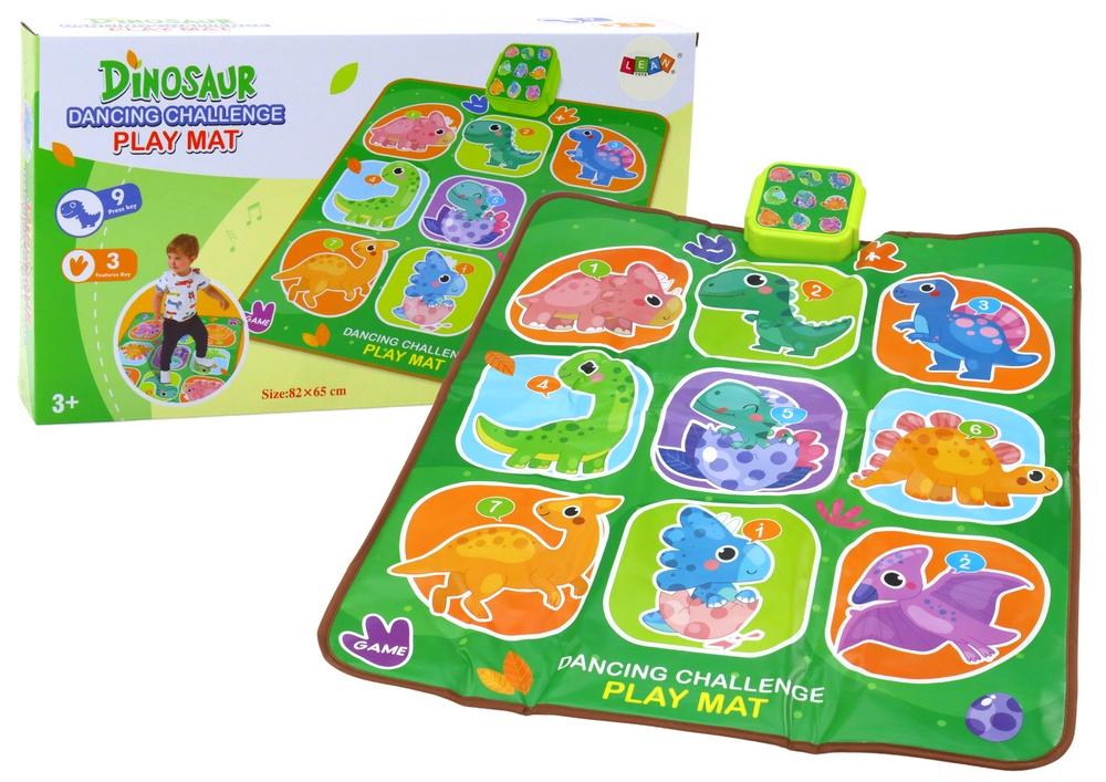 Interaktiv Dinosaur Dance Mat: 5 roliga lägen för barn