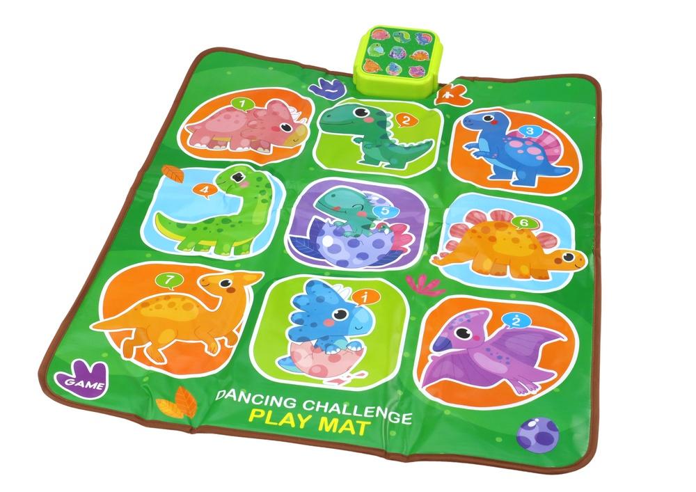 Interaktiv Dinosaur Dance Mat: 5 roliga lägen för barn