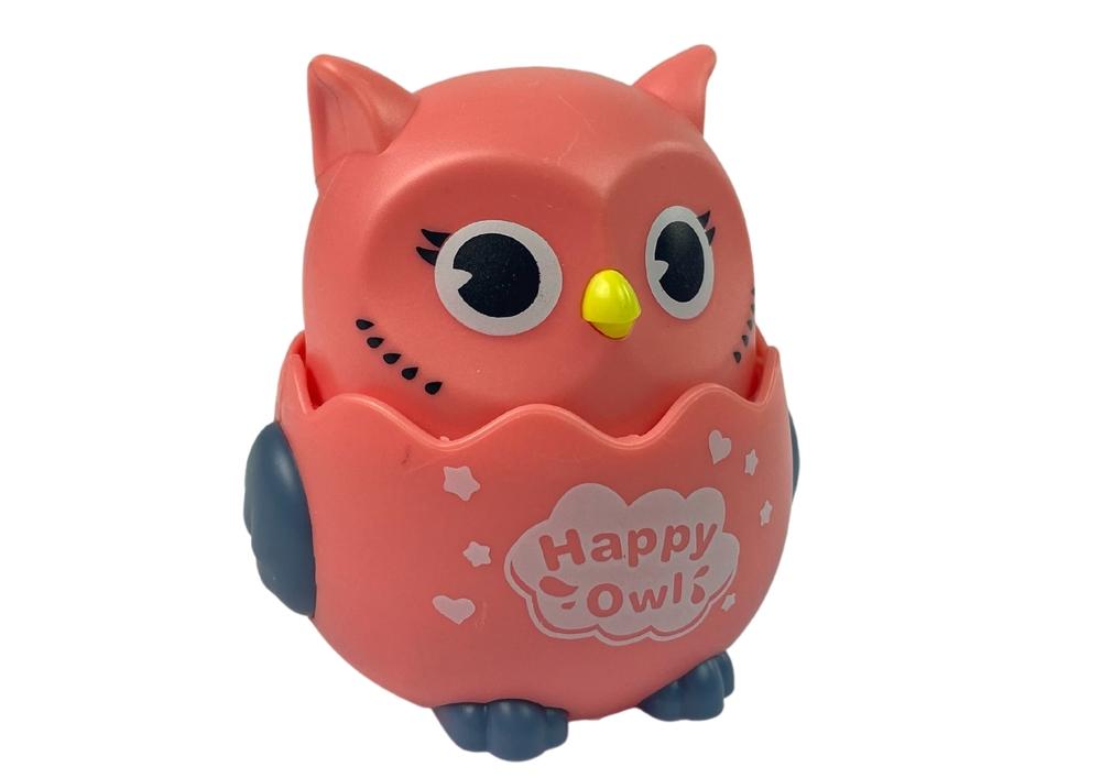 Interaktiv Pink Owl Toy: Uppmuntrar de första stegen, säkert och roligt