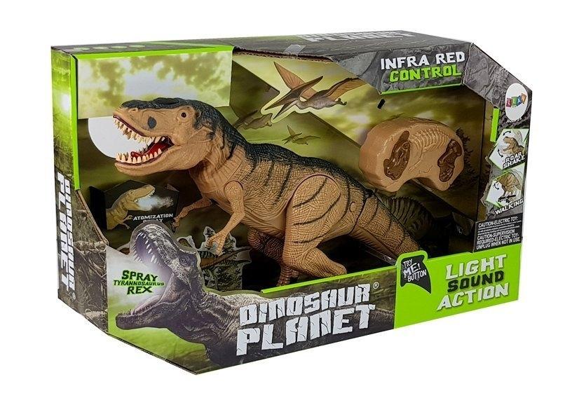 Interaktiv T-Rex Dinosaur R/C med lys, lyd, damp