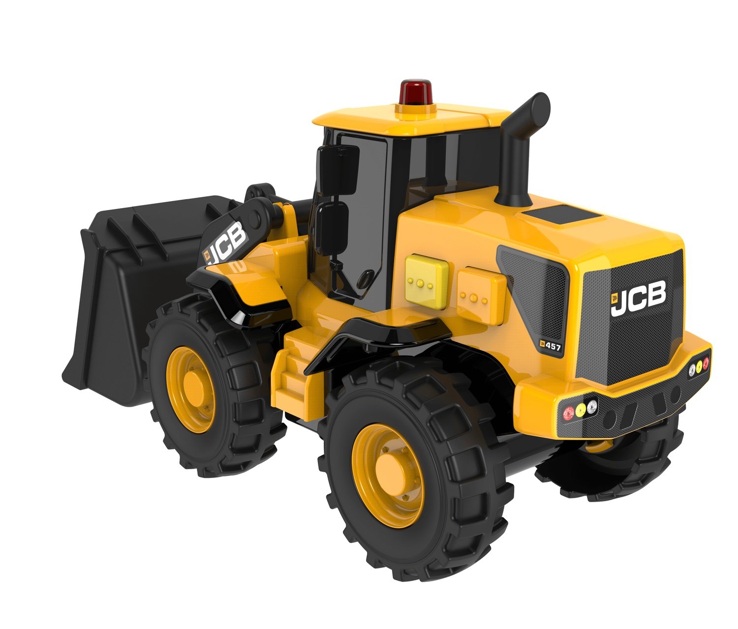 JCB hjullaster med lys og lyder, 15 cm