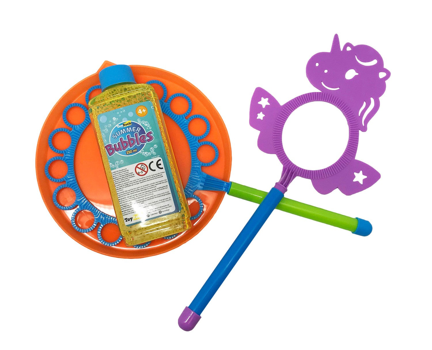 Jättebubbelstavset med vätska och skål