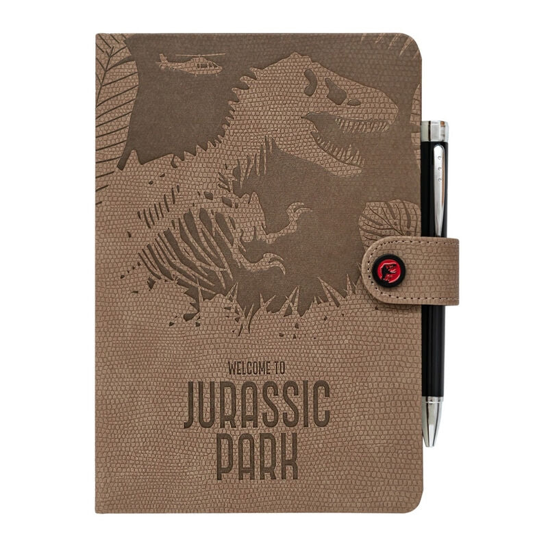 Jurassic Park A5 anteckningsbok med projektorpenna