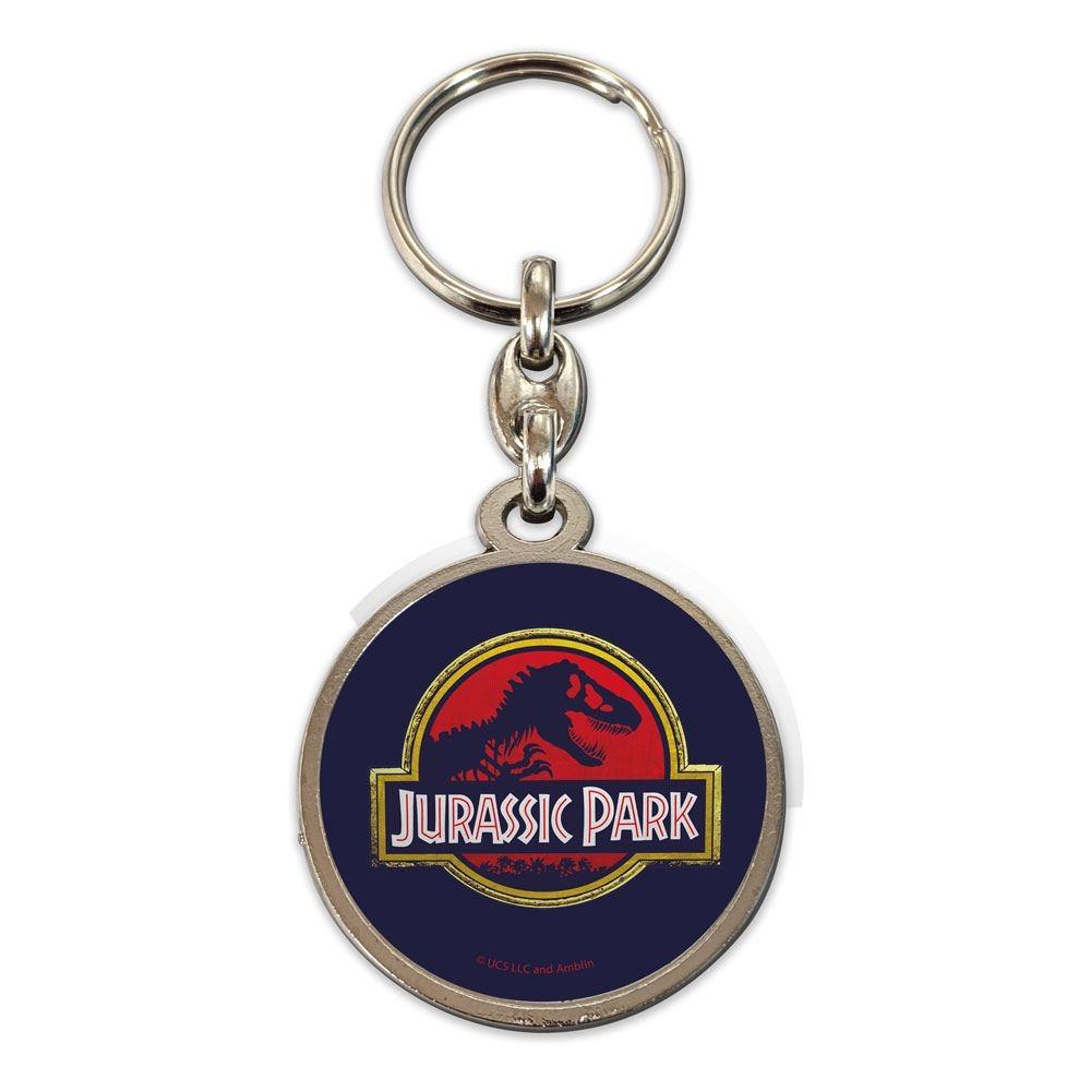 Jurassic Park Metal Nyckelring Film Logotyp 7 cm