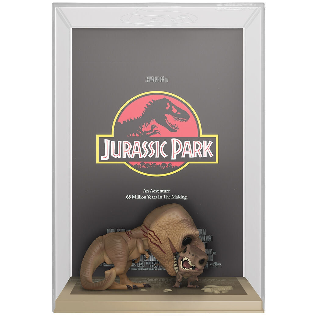 Jurassic Park filmaffisch, Tyrannosaurus Rex & Velociraptor