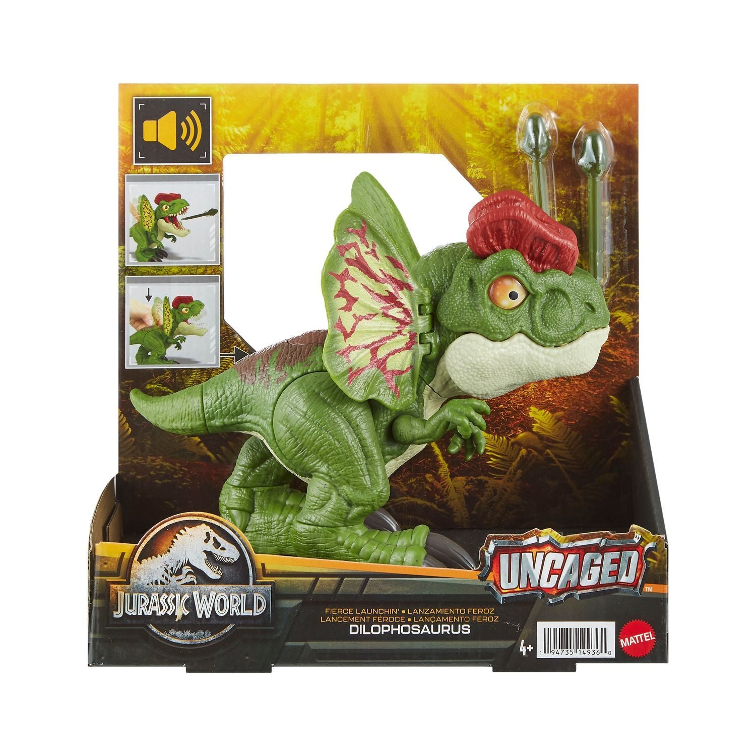 Jurassic World New Interactive Dilophosaurus Hnt65