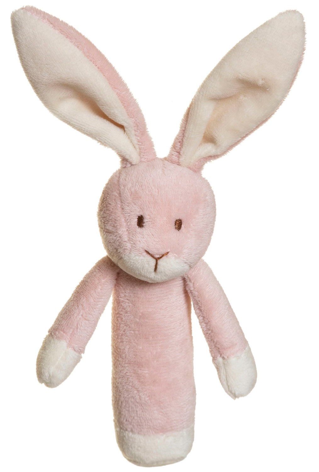 Kaninbabyskallra, mjuk, lätt att greppa, 15 cm, rosa