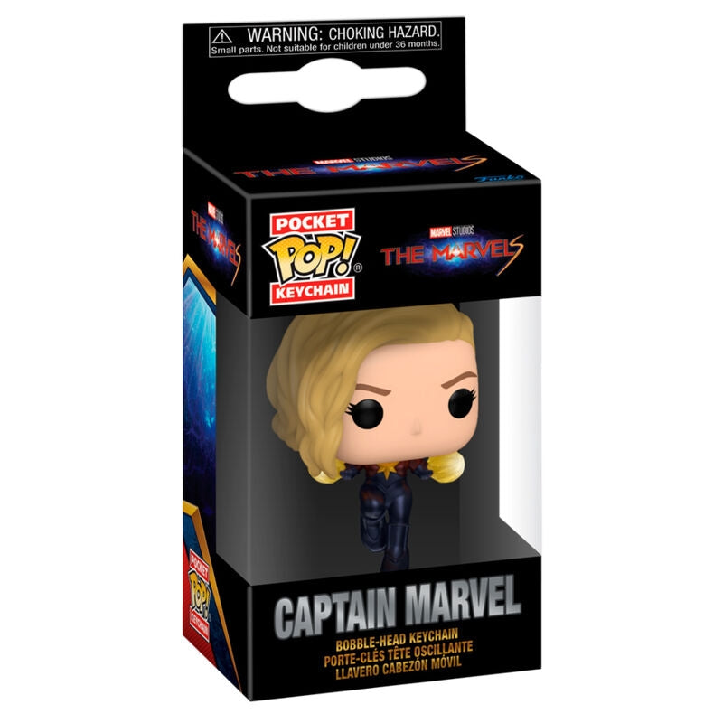 Kapten Marvel Pocket POP-nyckelring, samlarfigur