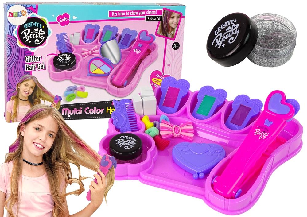 Kids Hair Styling Kit: Plattång & tvättbara kritahöjdpunkter