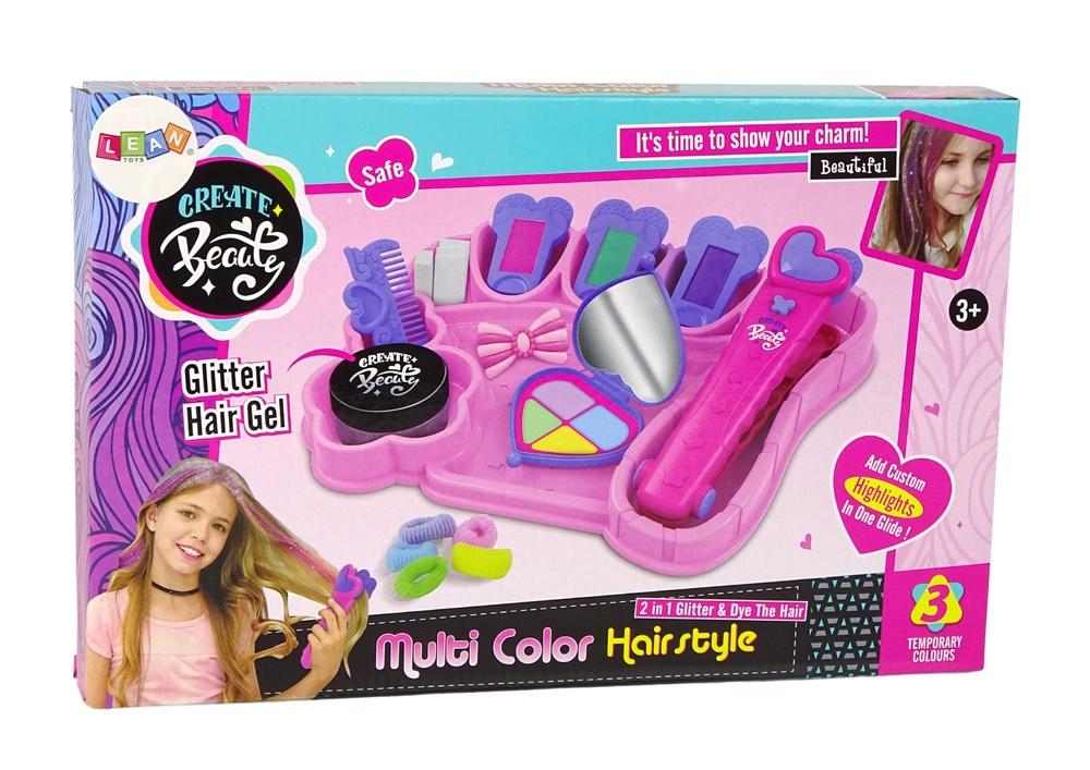 Kids Hair Styling Kit: Plattång & tvättbara krita höjdpunkter