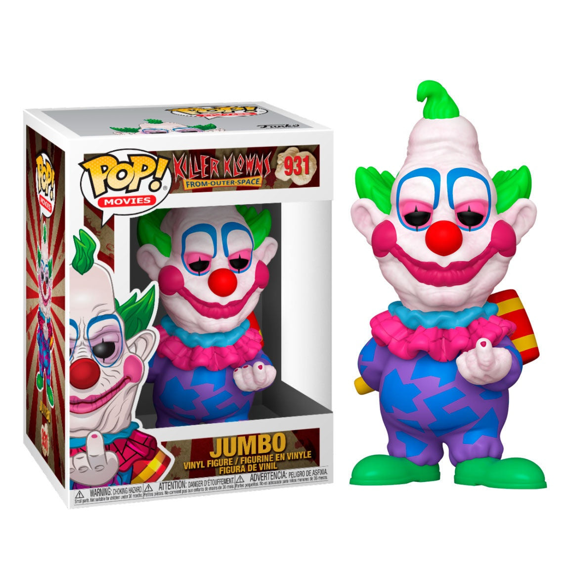 Killer Klowns från yttre rymden Jumbofigur, 16-tums samlarobjekt