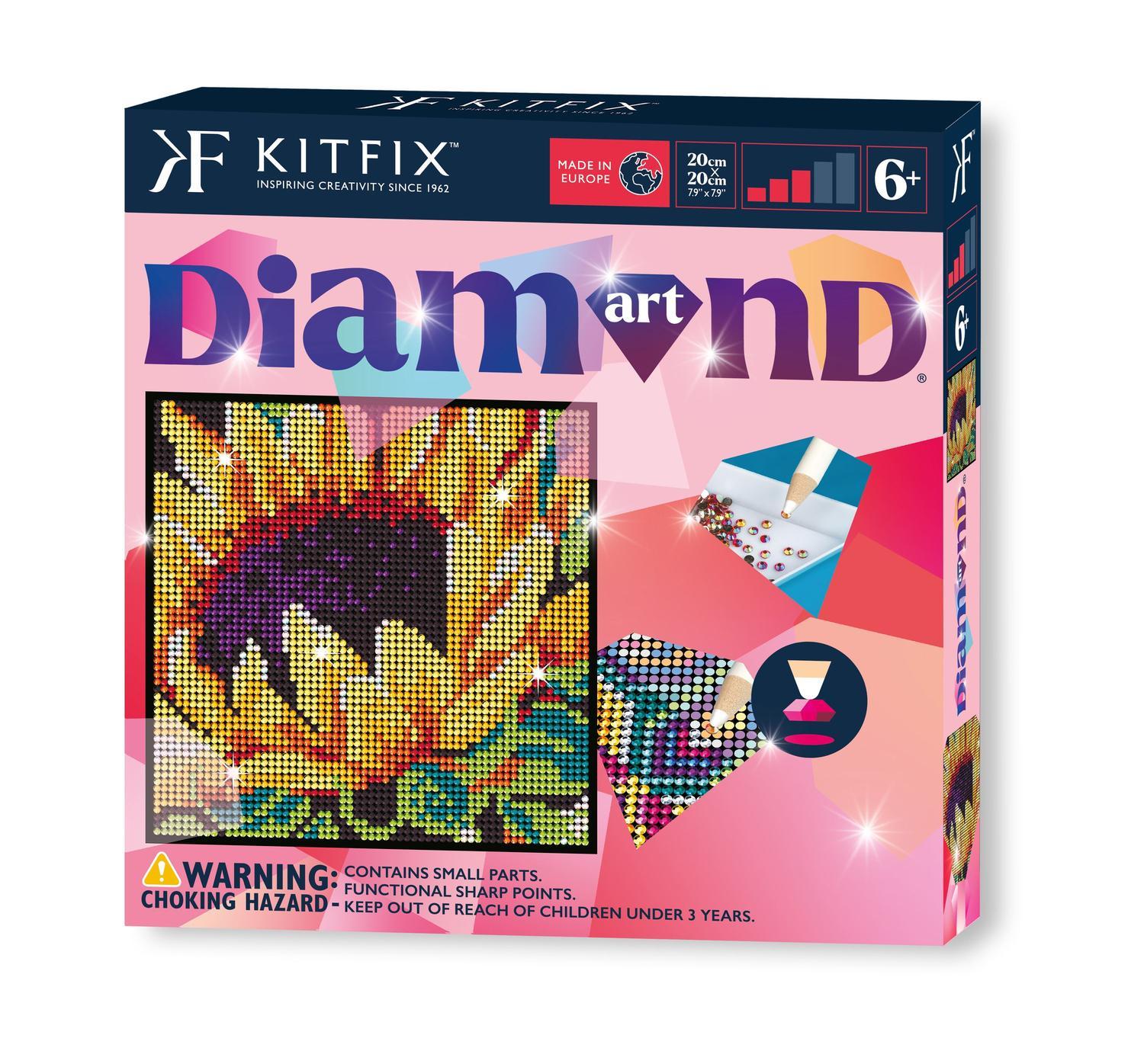 Kitfix DIY Sett Diamond Art Sunflower