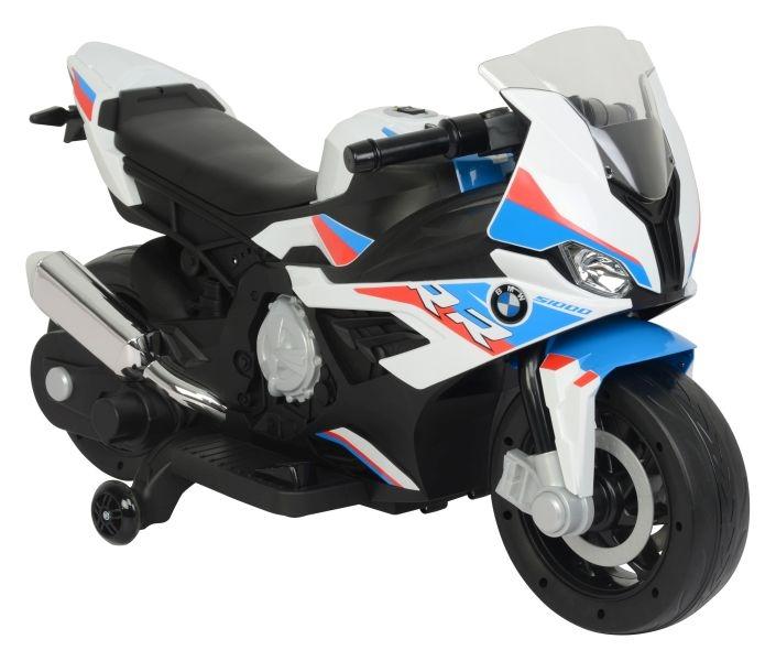 Kraftfull vit BMW S1000RR Ride-On med batterimotor