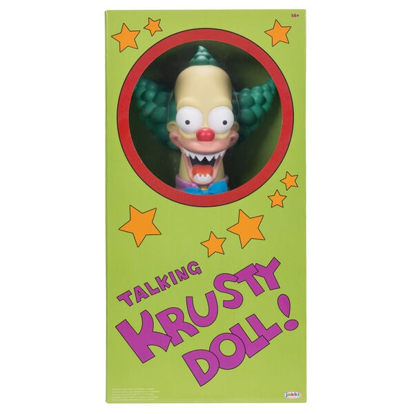 Krusty The Clown Talking Doll, 44 cm interaktiv leksak
