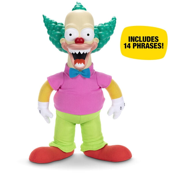 Krusty The Clown Talking Doll, 44 cm interaktiv leksak