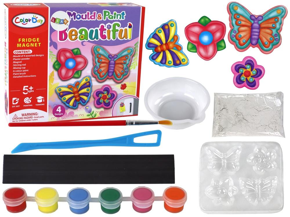 Gjør-det-selv-sommerfugl- og blomsterkjølemagneter: Creative Craft Kit