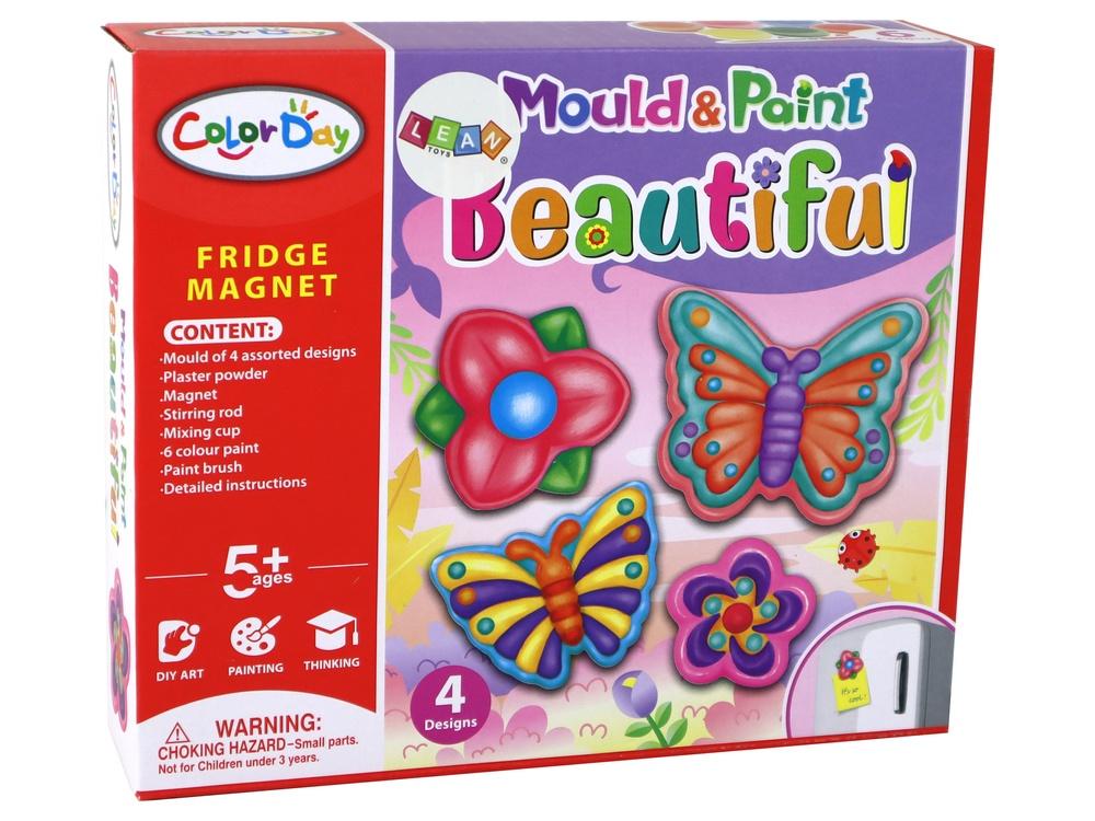 Kylskåpsmagneter för DIY Butterfly & Flower: Creative Craft Kit