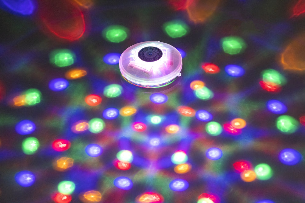 LED poollampa, batteridriven, utomhusbelysning