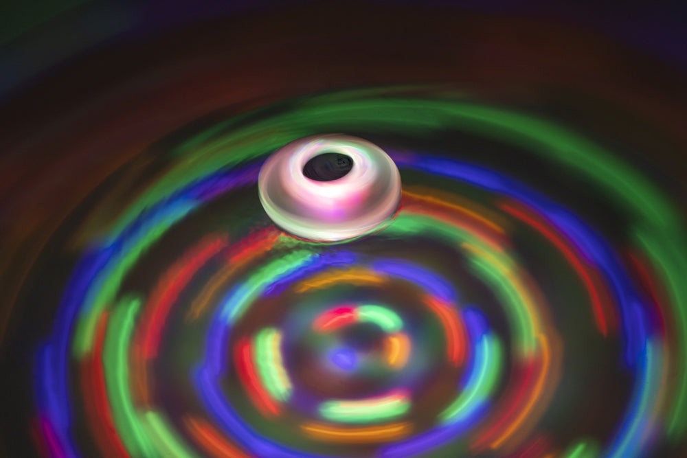 LED poollampa, batteridriven, utomhusbelysning