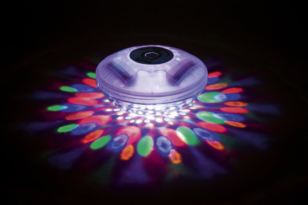 LED poollampa, batteridriven, utomhusbelysning