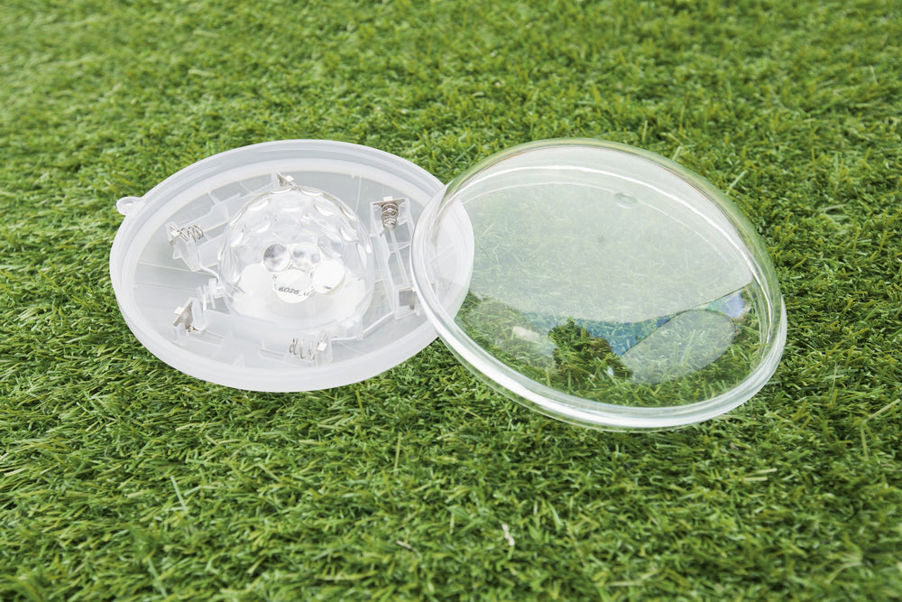 LED poollampa, batteridriven, utomhusbelysning