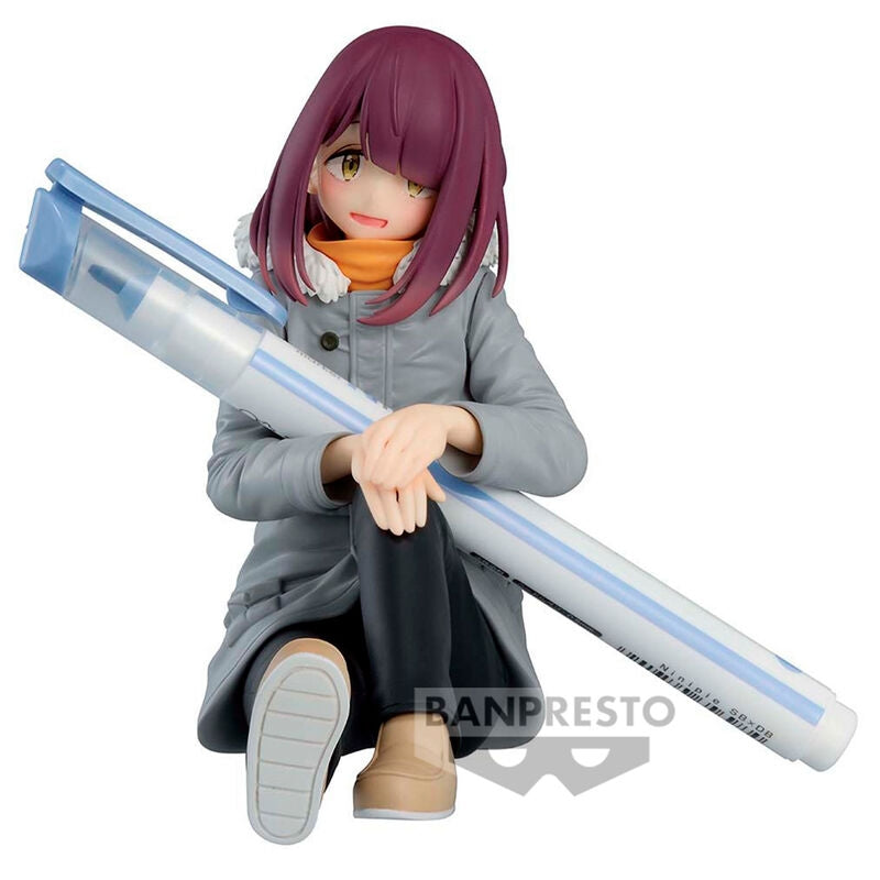 Laid-Back Camp Ayano Toki-figur, 10 cm samlarleksak