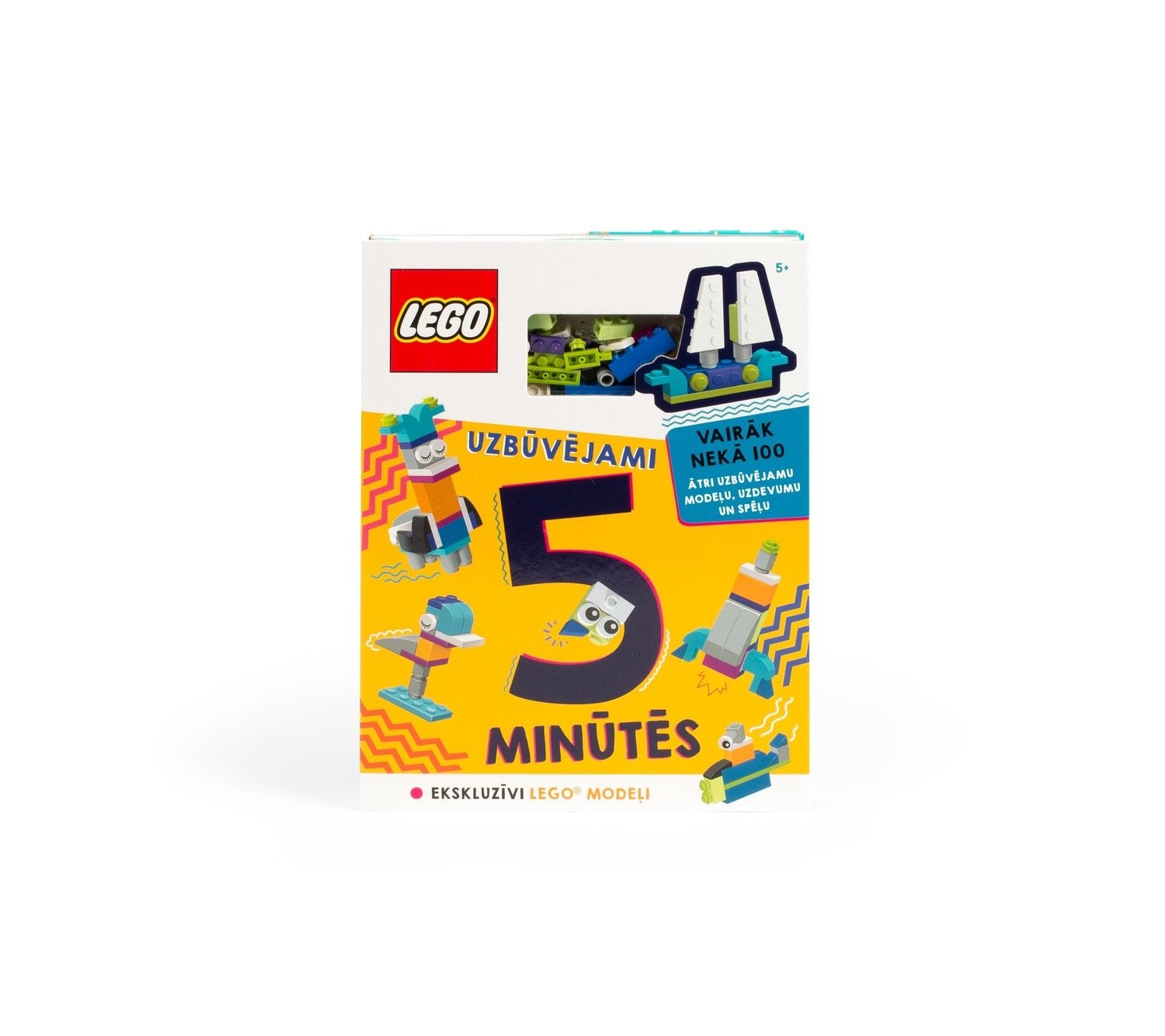 Lego Iconic Activity Book "5-Minute Builds" - latvisk